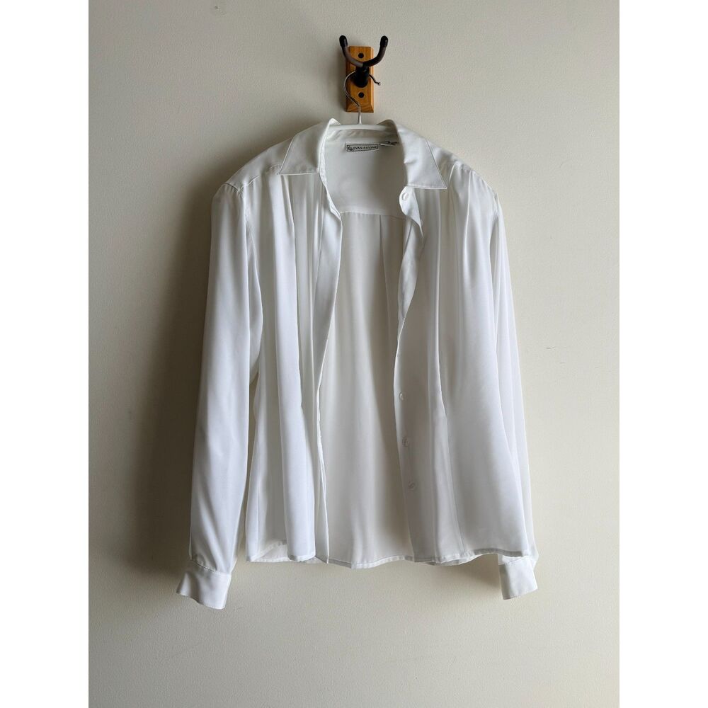 Vintage Evan Picone Ivory Blouse - W 8
